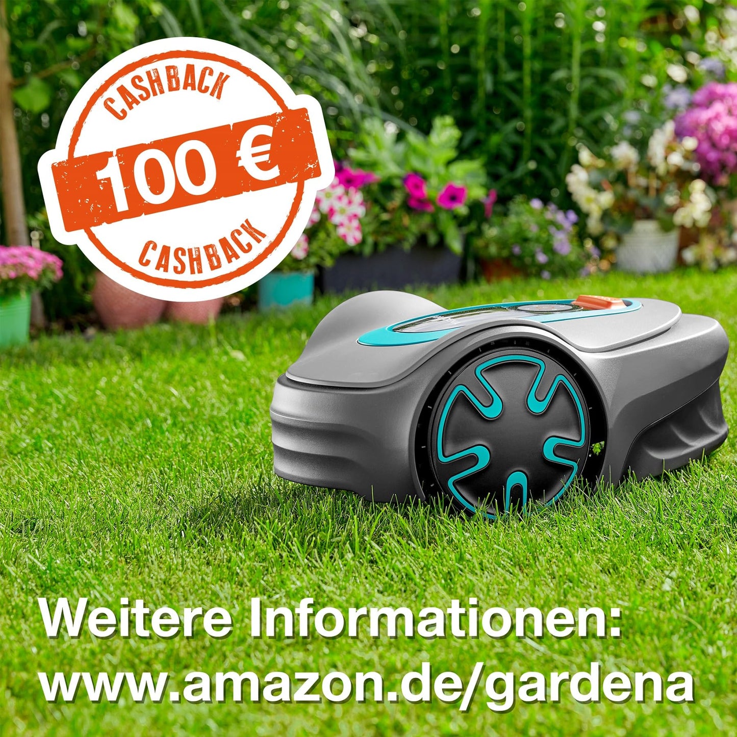 Gardena Mähroboter SILENO minimo 250 m² – leiser Rasenroboter mit Bluetooth App-Steuerung, programmierbar, DE-Version (15201-20)
