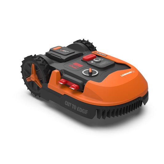 WORX Landroid Plus WR147E.1 Mähroboter für bis zu 1000 m² mit WLAN, Bluetooth und schwimmendem Mähdeck für präzises Mähen auf unebenem Gelände