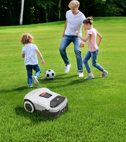 ANTHBOT Genie1000 KI Mähroboter ohne Begrenzungskabel, RTK & 4-Kamera-Vision, bis 2000 m², Mehrzonen-Management, Hindernisvermeidung