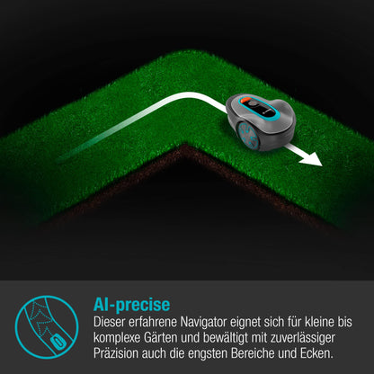 Gardena Mähroboter SILENO minimo 250 m² – leiser Rasenroboter mit Bluetooth App-Steuerung, programmierbar, DE-Version (15201-20)